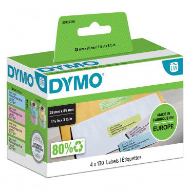 Dymo LabelWriter väritarravalikoima 89 x 28 mm (4) | Rauman Konttoripalvelu Oy