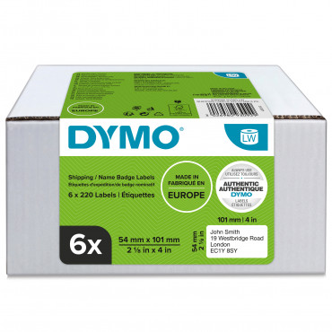 Dymo LabelWriter lähetys/nimitarrat 101 x  54 mm multipack (6) | Rauman Konttoripalvelu Oy