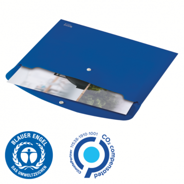Leitz Recycle asiakirjatasku A4 PP sininen | Rauman Konttoripalvelu Oy