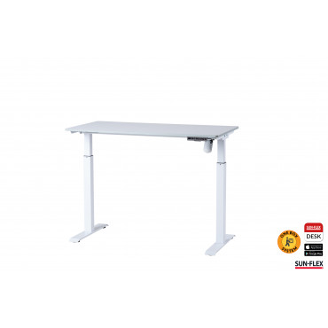 Sähköpöytä Sun-Flex Easydesk Elite valkoinen 120 x 60 cm | Rauman Konttoripalvelu Oy