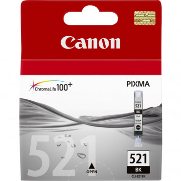 Canon CLI-521bk  mustepatruuna 9 ml musta | Rauman Konttoripalvelu Oy