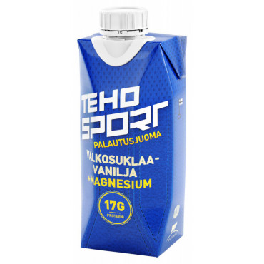 Teho Sport palautusjuoma valkosuklaa-vanilja 0,33 L | Rauman Konttoripalvelu Oy