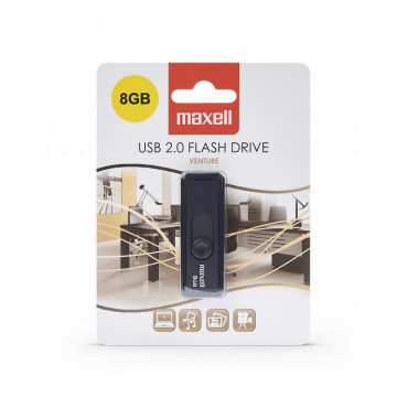 Maxell USB 8GB Venture muistitikku | Rauman Konttoripalvelu Oy