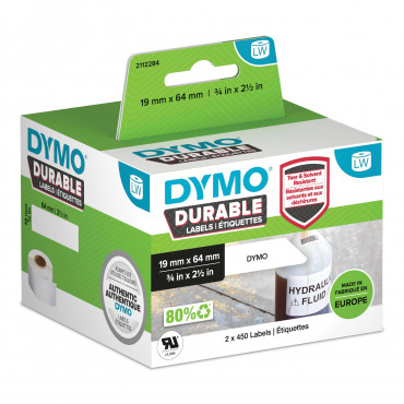 Dymo LabelWriter Durable kestotarrat 19 x 64 mm | Rauman Konttoripalvelu Oy