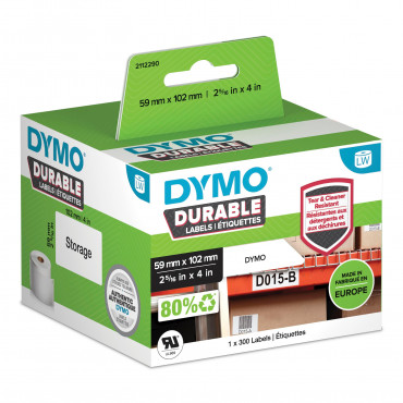 Dymo LabelWriter Durable kestotarrat 59 x 102 mm | Rauman Konttoripalvelu Oy