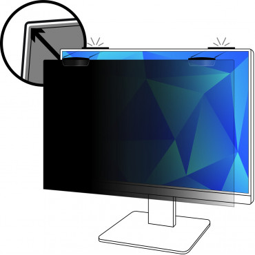 3M tietoturvasuoja 23in Full Screen -näyttöön COMPLY™ kiinnitysjärjestelmä 16:9 | Rauman Konttoripalvelu Oy