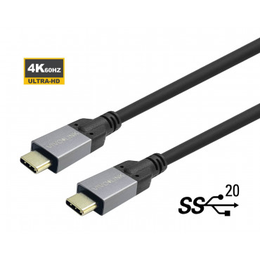 Vivolink USB-C to USB-C 1m kaapeli | Rauman Konttoripalvelu Oy