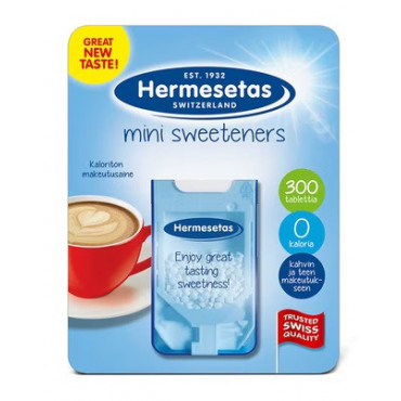 Hermesetas Mini Sweeteners 300 makeutusaine | Rauman Konttoripalvelu Oy