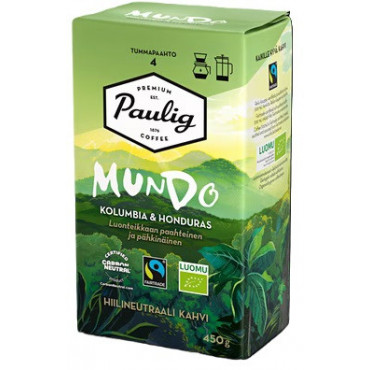 Kahvi Paulig Mundo Kolumbia & Honduras Luomu sj 450 g | Rauman Konttoripalvelu Oy