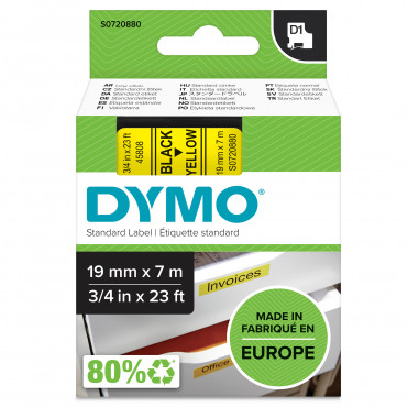 Dymo D1 tarrateippi 19 mm mu/ke | Rauman Konttoripalvelu Oy