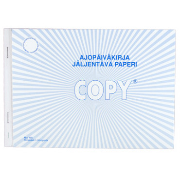 Copy ajopäiväkirja A5/50 vaaka jäljentävä | Rauman Konttoripalvelu Oy