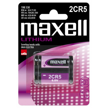 Maxell paristo 2CR5 (mm. Oras hanoihin) 1-pack | Rauman Konttoripalvelu Oy