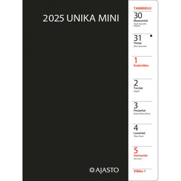 Unika mini, musta | Rauman Konttoripalvelu Oy