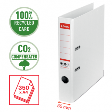 Esselte CO2 neutral mappi No.1 A4 50 mm valkoinen | Rauman Konttoripalvelu Oy