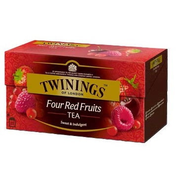 Tee Twinings Four Red Fruits 25 x 2 g | Rauman Konttoripalvelu Oy