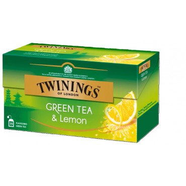 Tee Twinings vihreä tee 25 x 1,6 g sitruuna | Rauman Konttoripalvelu Oy