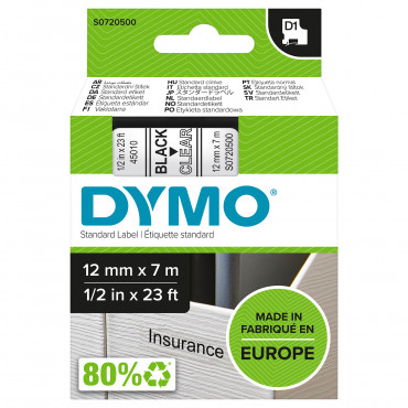 Dymo D1 tarrateippi 12 mm mu/ki | Rauman Konttoripalvelu Oy