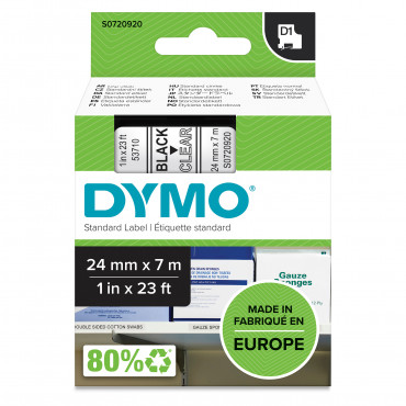 Dymo D1 tarrateippi 24 mm mu/ki | Rauman Konttoripalvelu Oy