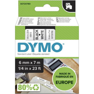 Dymo D1 tarrateippi 6 mm mu/va | Rauman Konttoripalvelu Oy