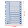 Esselte muovirekisteri 1-12 A4 valkoinen | Rauman Konttoripalvelu Oy