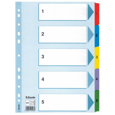 Esselte kartonkirekisteri Mylar 1-5 | Rauman Konttoripalvelu Oy