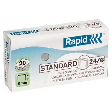 Rapid niitit Standard 24/6 (1000) | Rauman Konttoripalvelu Oy