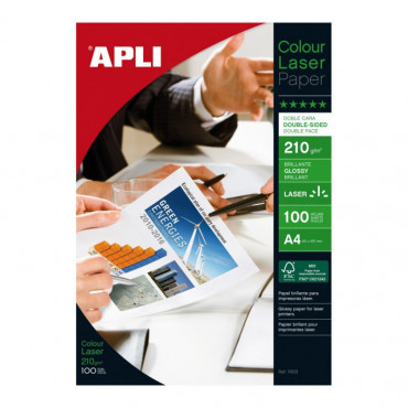 Apli Glossy laserpaperi A4  210g | Rauman Konttoripalvelu Oy