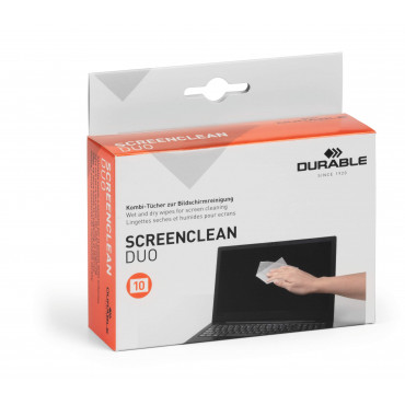 Screenclean Duo märkä/kuivapyyhe (10 paria) | Rauman Konttoripalvelu Oy