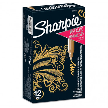 Sharpie Permanent Marker Metallic 1,4 mm hopea | Rauman Konttoripalvelu Oy