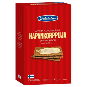 Hapankorppu Oululainen 740 g | Rauman Konttoripalvelu Oy