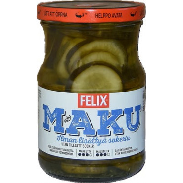 Felix Maku viipalekurkku mausteliemessä 560g/300g | Rauman Konttoripalvelu Oy