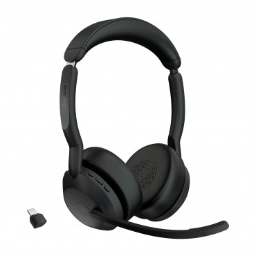 Jabra Evolve2 55 Link380c MS Stereo kuulokkeet | Rauman Konttoripalvelu Oy