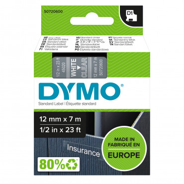 Dymo D1 tarrateippi 12 mm va/ki | Rauman Konttoripalvelu Oy