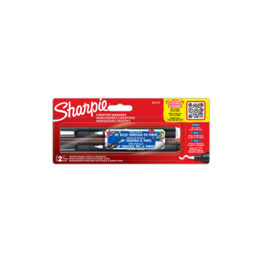 Sharpie Creative Marker musta & valkoinen (2) | Rauman Konttoripalvelu Oy