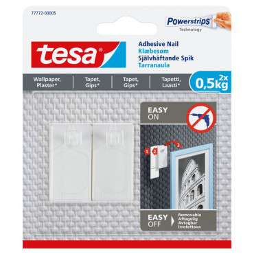 Tesa tapetti tarrakoukku 0,5 kg (2) | Rauman Konttoripalvelu Oy