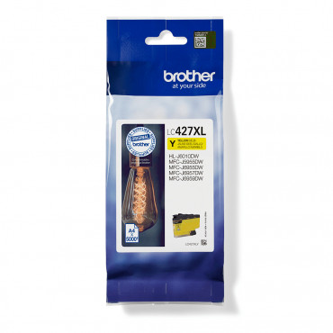 Brother LC427XLY keltainen mustekasetti - 5000 sivua | Rauman Konttoripalvelu Oy
