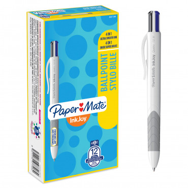 Paper Mate InkJoy Quatro kuulakynä neljä väriä Paper Mate InkJoy Quatro kuulakynä neljä väriä | Rauman Konttoripalvelu Oy