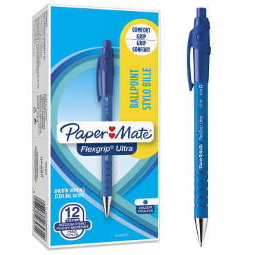 Paper Mate Flexgrip Ultra RT kuulakynä M sininen Paper Mate Flexgrip Ultra RT kuulakynä M sininen | Rauman Konttoripalvelu Oy