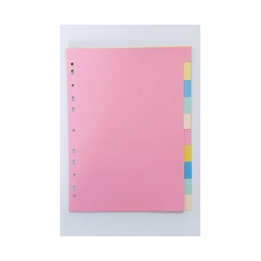 Kartonkirekisteri 10-os. A4 värillinen Kartonkirekisteri 10-os. A4 värillinen | Rauman Konttoripalvelu Oy