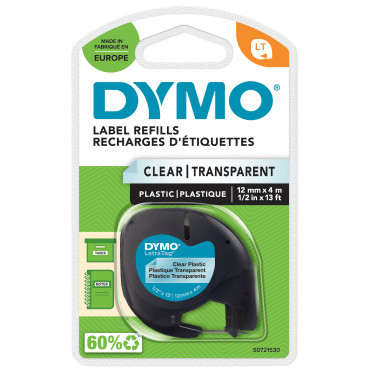 Dymo LetraTag teippi 12 mm x 4 m mu/ki Dymo LetraTag teippi 12 mm x 4 m mu/ki | Rauman Konttoripalvelu Oy