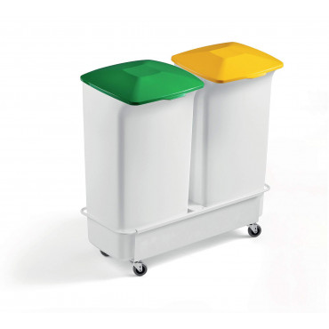 Durabin lajitteluvaunu  2 x 40 L | Rauman Konttoripalvelu Oy