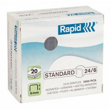 Rapid niitit  Standard 24/6 Galv. (5000) Rapid niitit  Standard 24/6 Galv. (5000) | Rauman Konttoripalvelu Oy