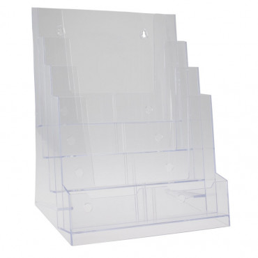 Esiteteline 4-osainen A4 pöytämalli Esiteteline 4-osainen A4 pöytämalli | Rauman Konttoripalvelu Oy