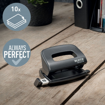 Leitz Recycle NeXXt lävistäjä 10 arkkia musta | Rauman Konttoripalvelu Oy