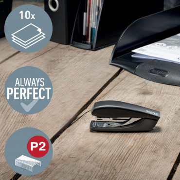 Leitz Recycle NeXXt nitoja 10 arkkia musta | Rauman Konttoripalvelu Oy