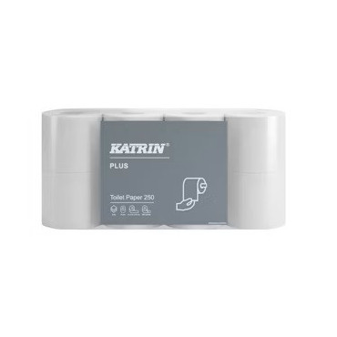 Katrin Plus Wc-paperi 250 valkoinen 92970 | Rauman Konttoripalvelu Oy