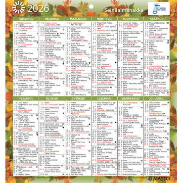 Seinäalmanakka/Väggalmanackan | Rauman Konttoripalvelu Oy