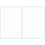 Planner-muistikirja, aqua | Rauman Konttoripalvelu Oy