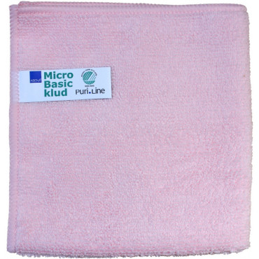 Abena PURI-LINE  Basic mikrokuituliina 32 x 32 cm punainen (10) | Rauman Konttoripalvelu Oy