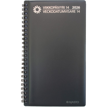 Viikkopäivyri/Veckodatumvisare 14, tummanharmaa | Rauman Konttoripalvelu Oy